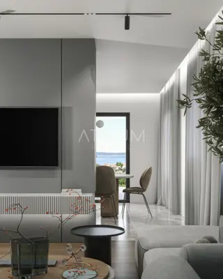 Penthouse 317 m², Seget Donji - panoramski pogled na more - 20