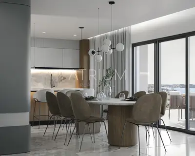 Penthouse 317 m², Seget Donji - panoramski pogled na more - 18