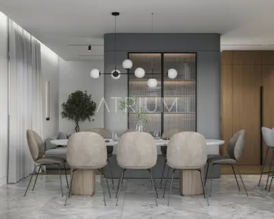 Penthouse 317 m², Seget Donji - panoramski pogled na more - 19