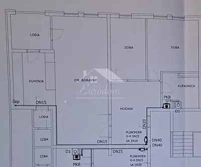 Apartment 87 m², Trnje - 2 bedrooms and loggia - 15