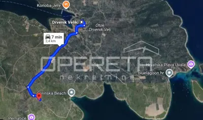 Građevinsko zemljište 1.133 m², Drvenik Veliki, pogled na more - 2