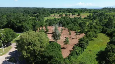 Bauland 1.215 m², Barban - offener Blick
