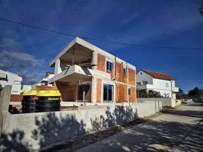 Vodice, Duplex apartment S1 in a semi-detached house with a pool