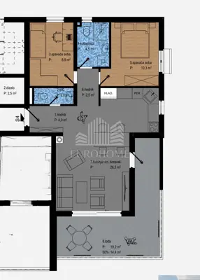 Apartment for sale in Vidikovac, 81,2 m² - 8