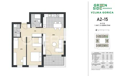 PRODAJA, VELIKA GORICA – NOVOGRADNJA | 3-SOBNI STAN 78m² S LOGGIJOM - 6