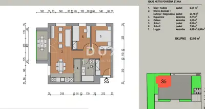 Wohnung 64 m², Dugo Selo - Zapad, 3 Zimmer im Bau - 7