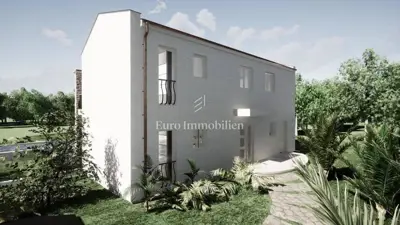 Moderna villa s bazenom u izgradnji - 8