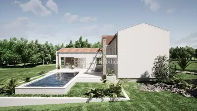 Moderna villa s bazenom u izgradnji - 2