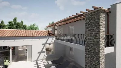 Moderna villa s bazenom u izgradnji - 4