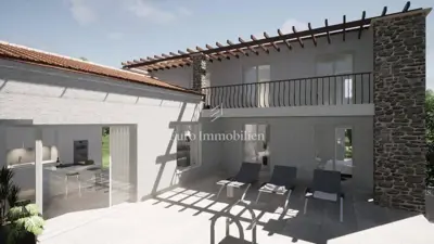 Moderna villa s bazenom u izgradnji - 6