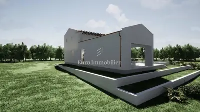 Moderna villa s bazenom u izgradnji - 3