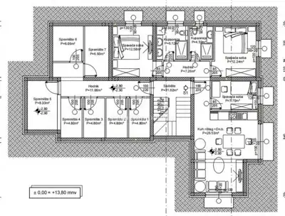 Apartman 66 m², Rogoznica - pogled na more i terasa - 2