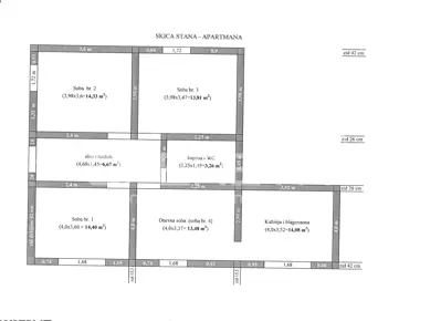 Apartment 80 m², Stanići near Omiš, sea view - 23
