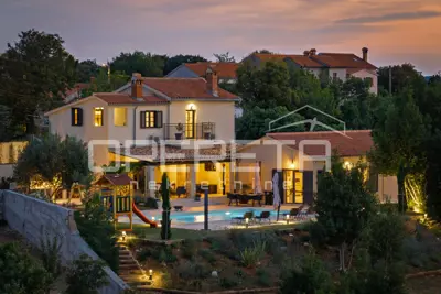 Istria, Labin, luxury villa in an oasis of peace, heated pool, panoramic views