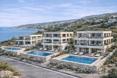 Building plot 1,809 m², Kanica - 90 m from the sea - 2