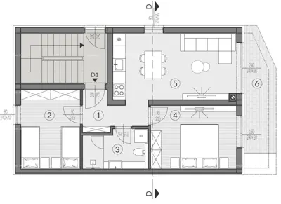 Wohnung 69 m², Valdebek, Pula - Garten 111 m² und Terrasse - 7