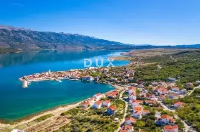 Building plot, Vinjerac - first row to the sea, view of Velebit