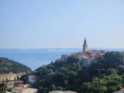 Vrbnik - novi apartman u prizemlju s pogledom na more