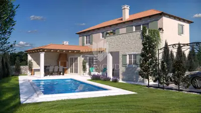 Haus 150 m², Žminj - Pool und überdachte Terrasse - 2