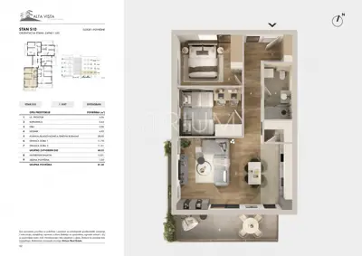 Stan 81 m², Seget Donji - pogled na more i balkon - 15