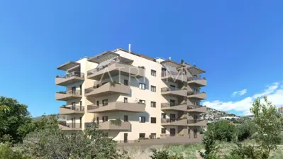 Stan 81 m², Seget Donji - pogled na more i balkon - 5