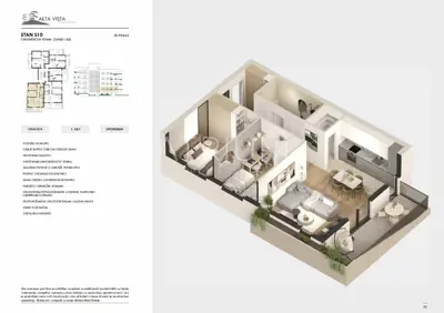 Stan 81 m², Seget Donji - pogled na more i balkon - 16
