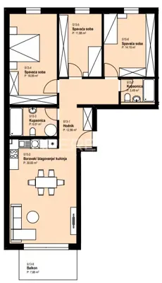 Stan 105 m², Žitnjak - novogradnja, 4 sobe i balkon - 13
