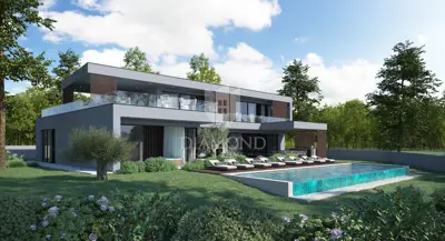 Building plot 1,016 m², Labin - open sea view - 2