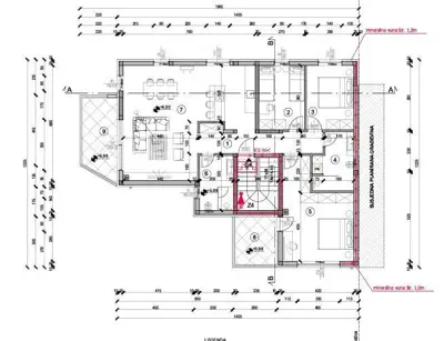 Wohnung S4, Pula Valdebek, 3 Zimmer und 2 Balkone - 13