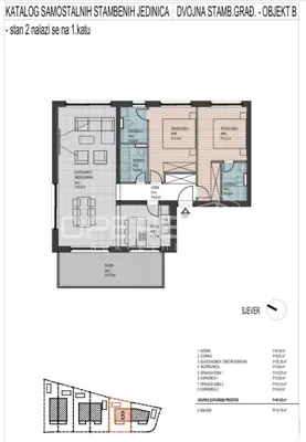 Apartment 81 m², Okrug Donji - 70 m from the sea - 13
