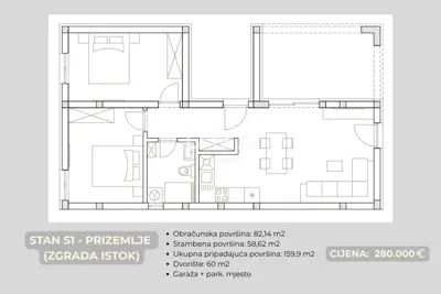 Apartment for sale in Brodarica, 82,1 m² - 13