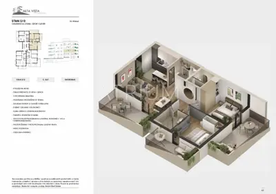 Stan 100 m², Seget Donji - pogled na more i tri balkona - 15