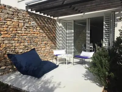 Stan 82 m², Krk - pogled na more i uređena okućnica