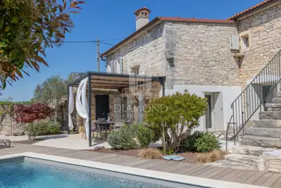 Istra, Žminj, surroundings, designer Istrian stone house with pool - 19