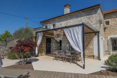 Istra, Žminj, surroundings, designer Istrian stone house with pool - 9