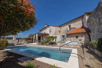 Istra, Žminj, surroundings, designer Istrian stone house with pool - 18