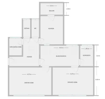Stan 90 m², Donji grad, adaptiran i spreman za useljenje - 13