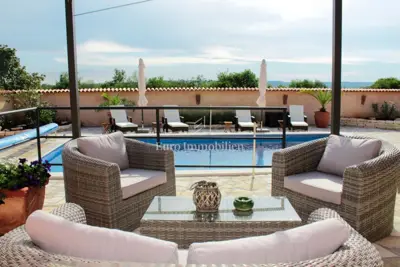 Labin, Villa mit beheiztem Pool und Meerblick - 21
