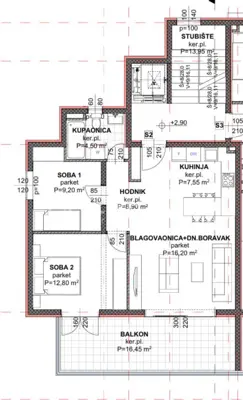 Stan 67 m², Makarska - novogradnja iznad gradske plaže - 6