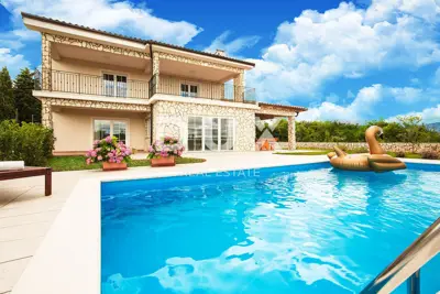 OTOK KRK - Luxusvilla mit atemberaubendem Panoramablick auf das Meer