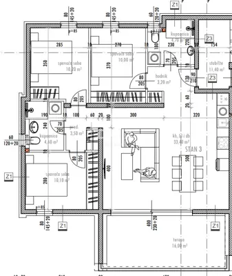 Apartment 104.6 m², Sukošan - 3 bedrooms and terrace - 10