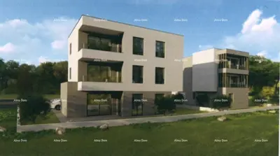 Građevinsko zemljište, Medulin, projekt za dvije zgrade i pogled na more - 11