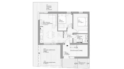 Povljana, Pag, stan u prizemlju s vrtom i pogledom na more 83 m² - 7