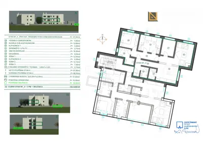 Wohnung 88,6 m², Marčelji - 3 Zimmer, Garten und 3 Parkplätze - 7