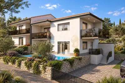 Semi-detached house 183.6 m², Vrbnik - panoramic sea view - 5