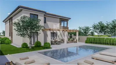 Istra, Poreč, Umgebung, moderne Neubauimmobilie mit Pool!