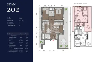 Wohnung 70 m², Buzin, Boutique-Neubau mit Aufzug - 4
