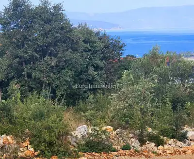 Building plot 700 m², Malinska, sea view