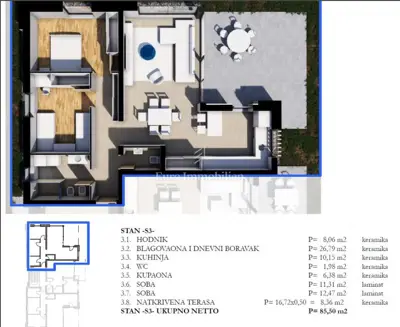 2-room apartment in an urban villa in the city center - 3