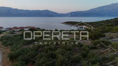 Građevinsko zemljište 845 m², Povlja na Braču, pogled na more - 5